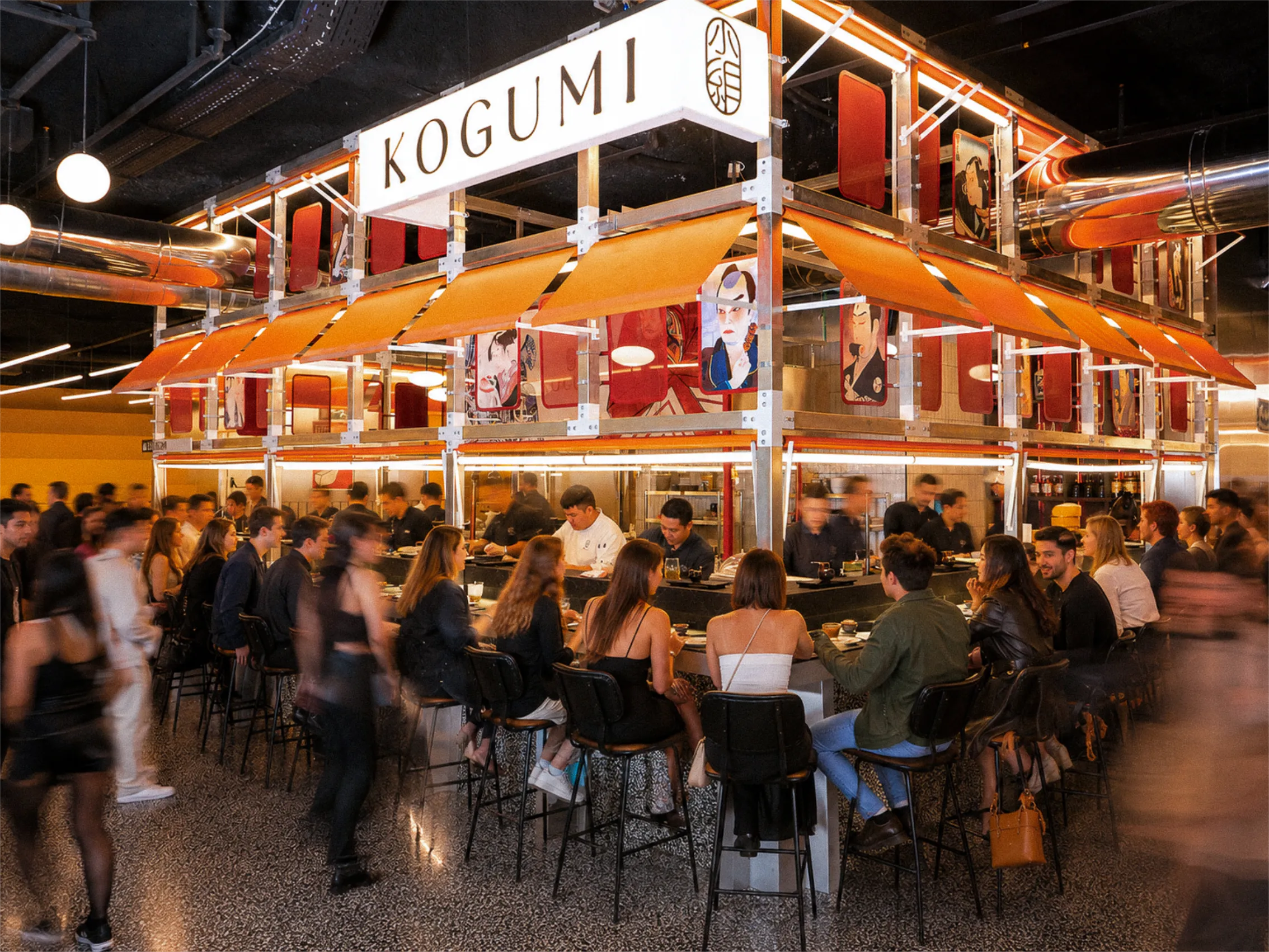 La barra de Kogumi en el Bernabéu Market